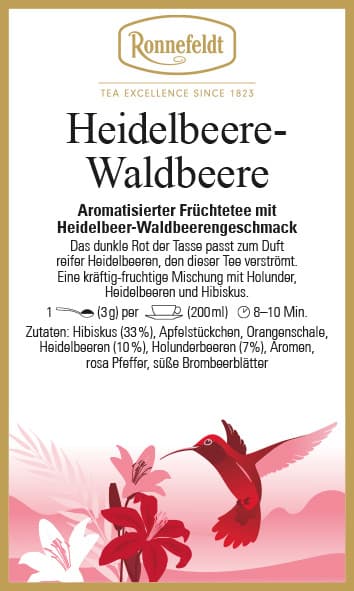 Heidelbeere Waldbeere, 100g (Früchtetee von Ronnefeldt)