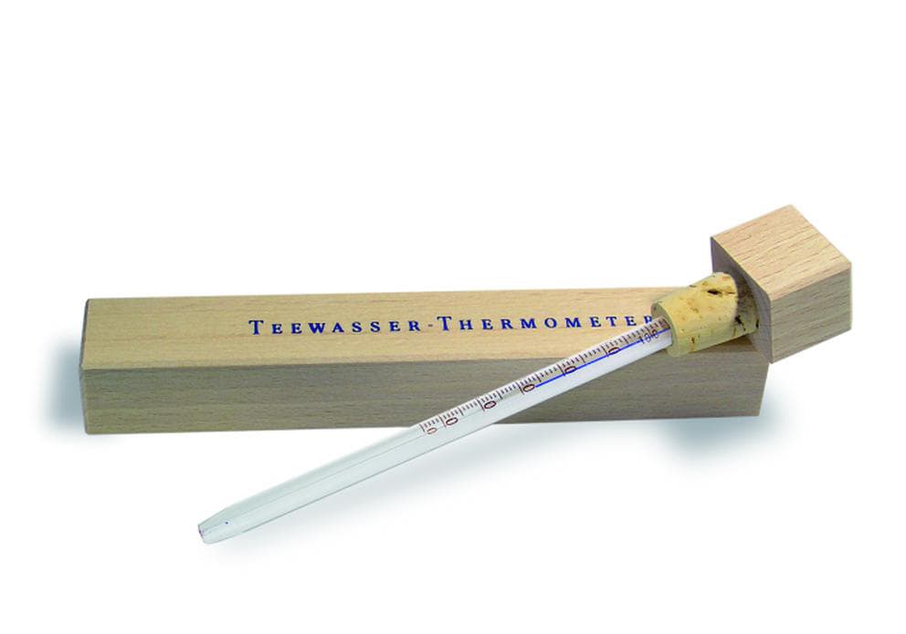 Tee Thermometer im Holzschuber
