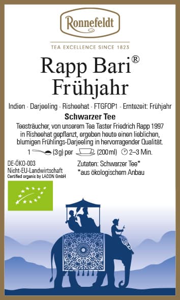 Darjeeling: Rapp Bari Frühjahr (First Flush), Bio (Ronnefeldt Tee)