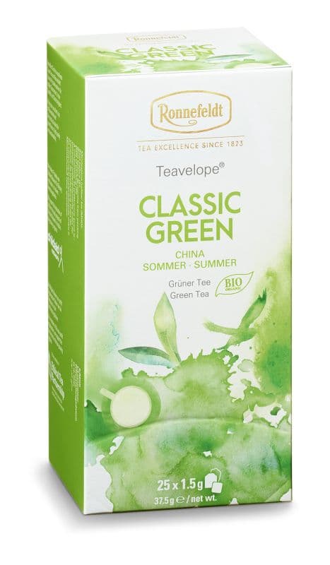Teavelope Grüner Tee Classic Green, Bio 25x1,5g = 37,5g