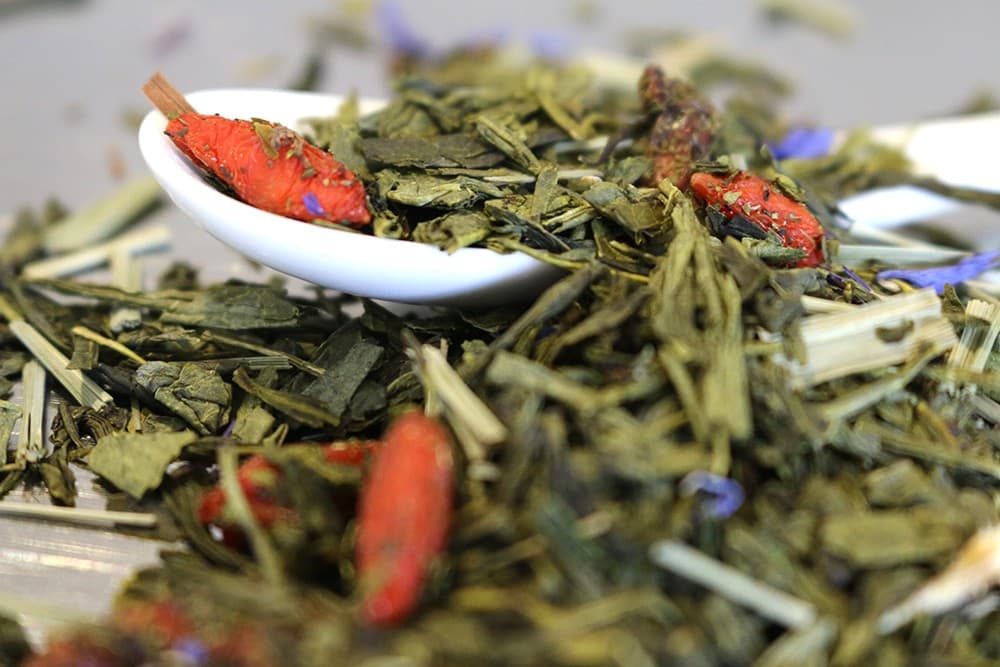 gruener-tee-goji-granatapfel-s Goji Granatapfel, 100g (Grüner Tee)