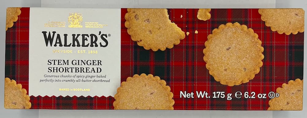 Walkers Stem Ginger Shortbread, 175g (Schottisches Buttergebäck mit Ingwer) Walkers Stem Ginger Shortbread, 175g (Schottisches Buttergebäck mit Ingwer)