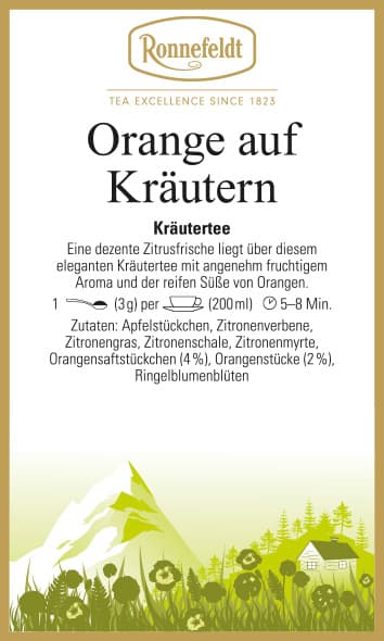 Orange auf Kräutern (dezente Zitrusfrische von Ronnefeldt)