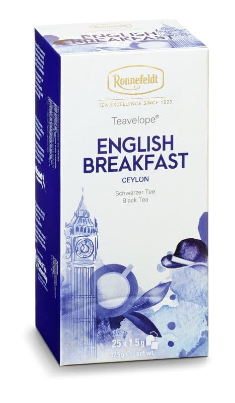 Teavelope Schwarzer Tee English Breakfast, 25x1,5g = 37,5g