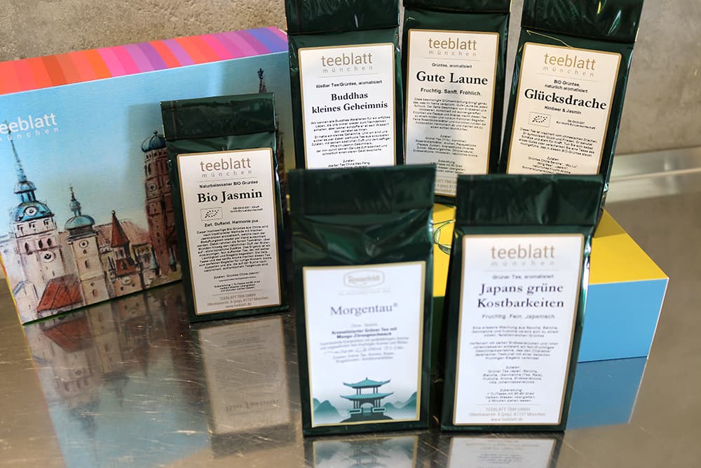 Teeproben Box Aromatisierte Grüne Tees  ´Grüne Genussmomente´ á 20g
