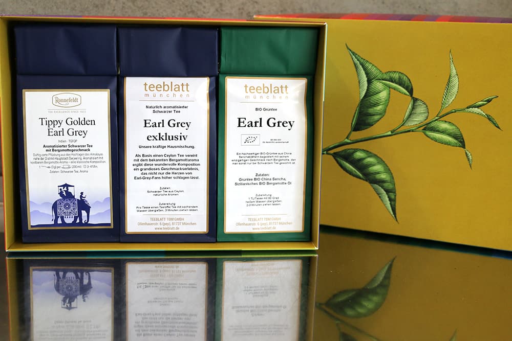 Teeproben Box Ich liebe Earl Grey (6x 25g Tee)