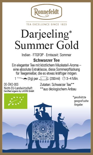 Darjeeling: Summer Gold, Second Flush, Bio (Ronnefeldt Tee)
