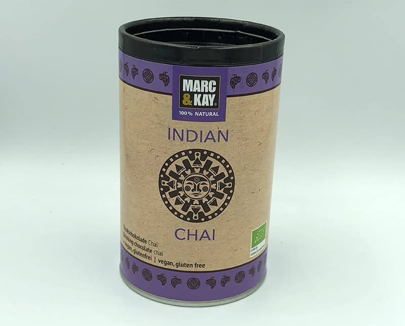marc-kay-trinkschokolade-indian-chai-bio-s Trinkschokolade Indian Chai, 250g, Bio (Chai-Geschmack)