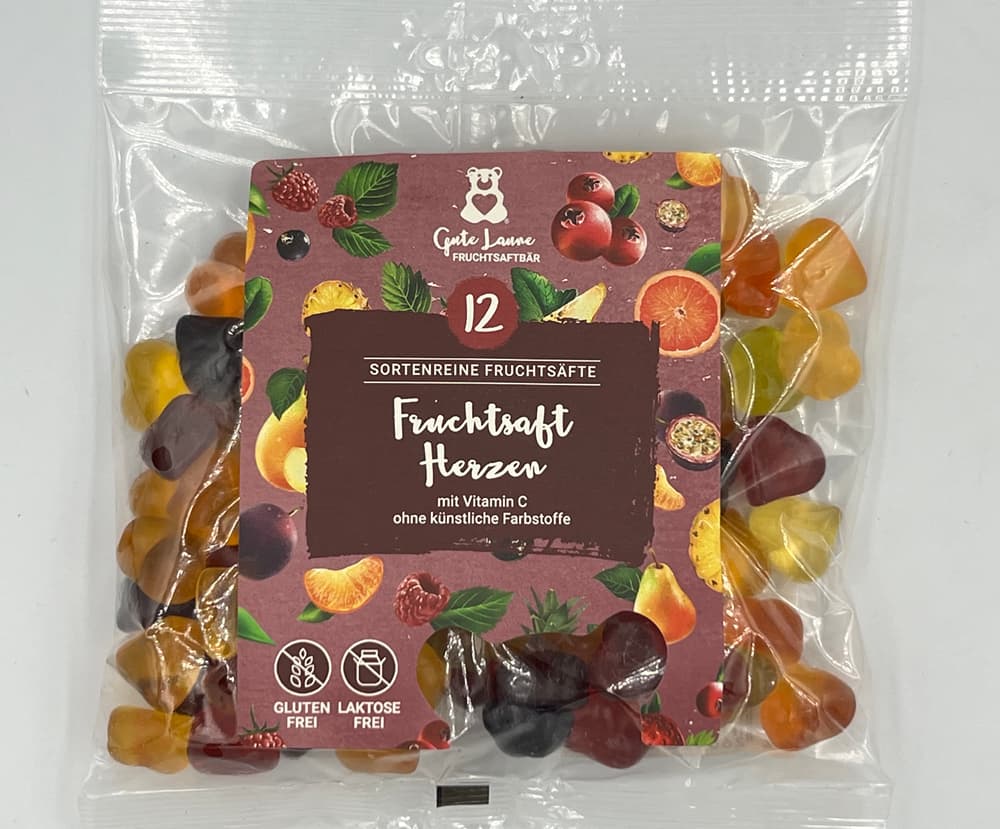 Fruchtsaft-Herzen, 150g 