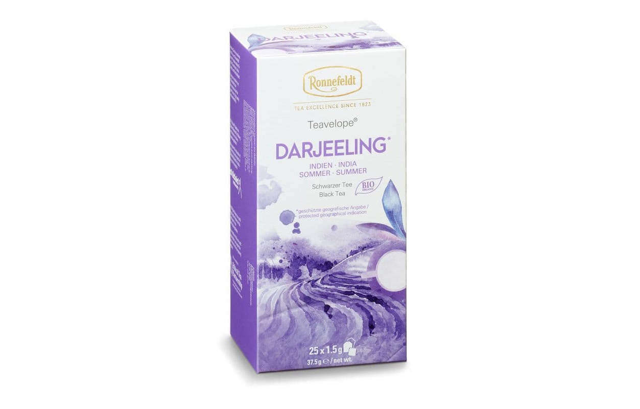Teavelope Schwarzer Tee Darjeeling, Bio, 25x1,5g = 37,5g