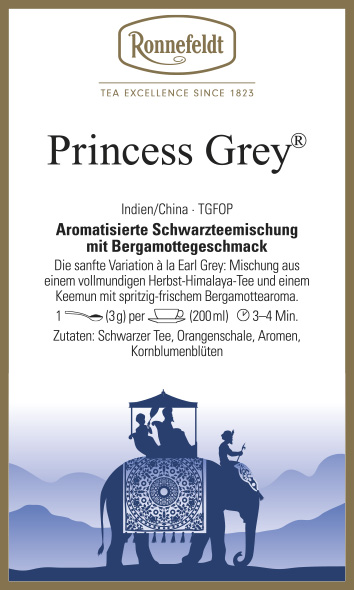 Earl Grey: Princess Grey, 100g (Schwarzer Tee mit Bergamottegeschmack von Ronnefeldt, exklusiv im Online-S