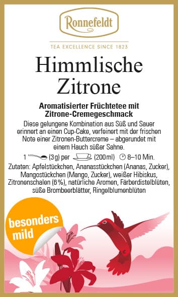 Himmlische Zitrone (Milder Früchtetee von Ronnefeldt, exklusiv im Online-Shop)