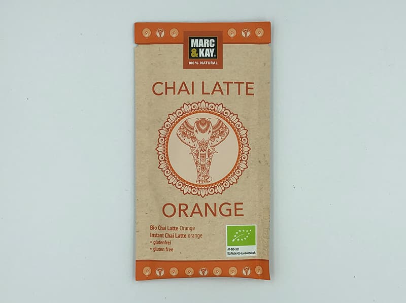 Tassenportion Instantpulver Chai Latte Orange, Bio, 25g