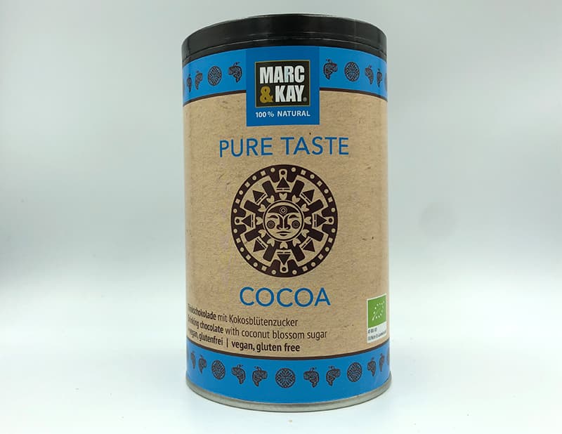 Trinkschokolade Cocoa Pure Taste, 250 g Bio (Klassik mit Kokosblütenzucker)