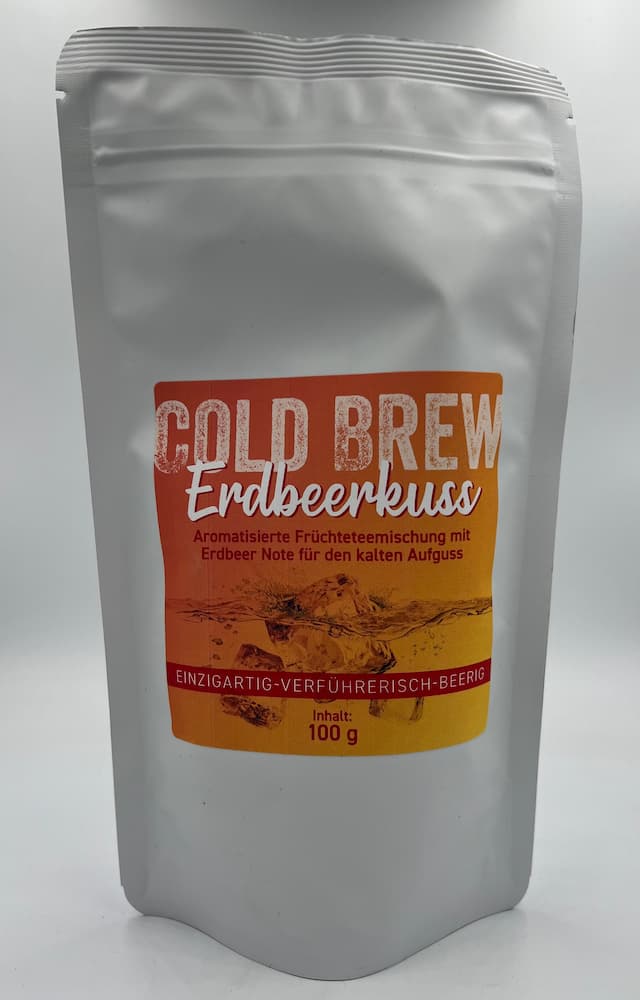 Cold Brew Früchtetee - Erdbeerkuss, 100g (Kaltaufguss)