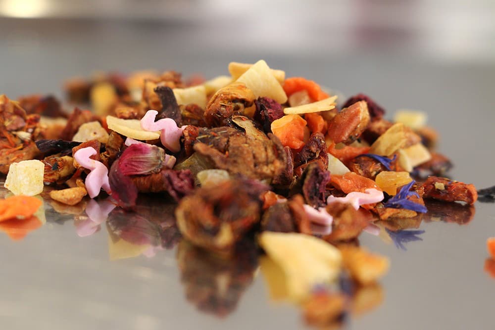 fruechtetee-pink-flamingo-mild-s Teeprobe Früchtetee Pink Flamingo, 20g (Milder Früchtetee)