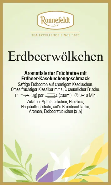 Erdbeerwölkchen, 100g (Früchtetee mit Erdbeer-Käsekuchen-Geschmack)