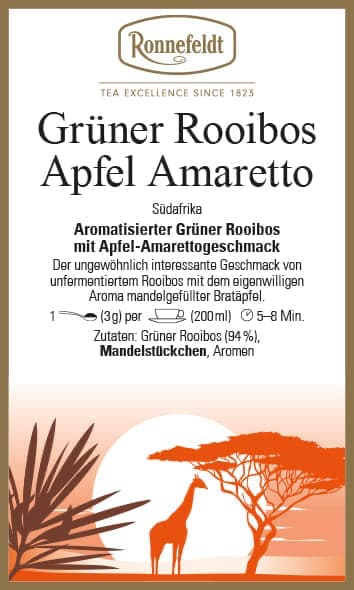 Apfel Amaretto (Grüner Rooibos von Ronnefeldt)