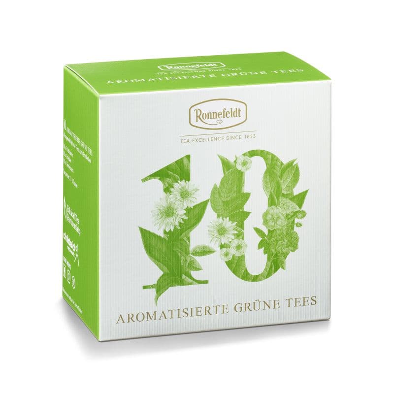 probier-mal-aromatisierte-gruene-tees-s Probier Mal: Aromatisierte Grüne Tees (10x3,9g zum Probieren von Ronnefeldt)