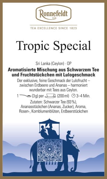 Tropic Special  (Schwarzer Tee von Ronnefeldt Tee)