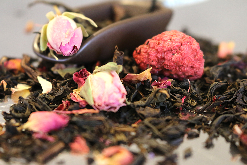 Himbeere Rose (Natürlich aromatisierter Oolong Tee)