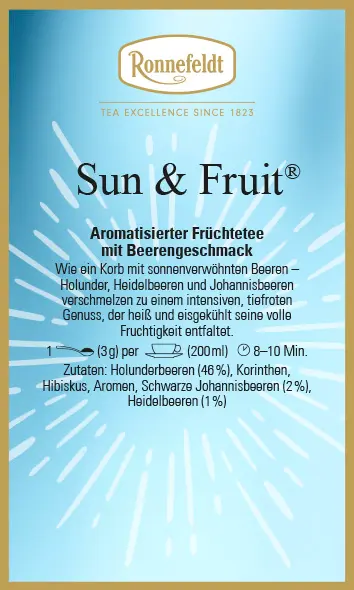 Sun & Fruit®, 100g (Früchtetee mit Beeren-Geschmack von Ronnefeldt)