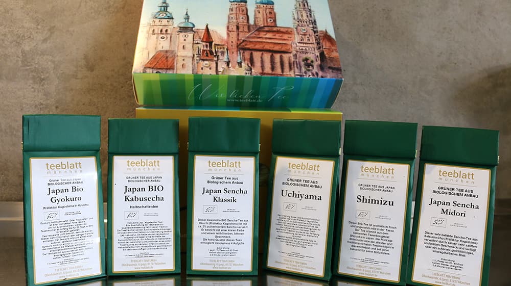 Teeproben Box Premium Klassischer Grüner Japan Tees ´Aufgehende Morgensonne´ á 20g