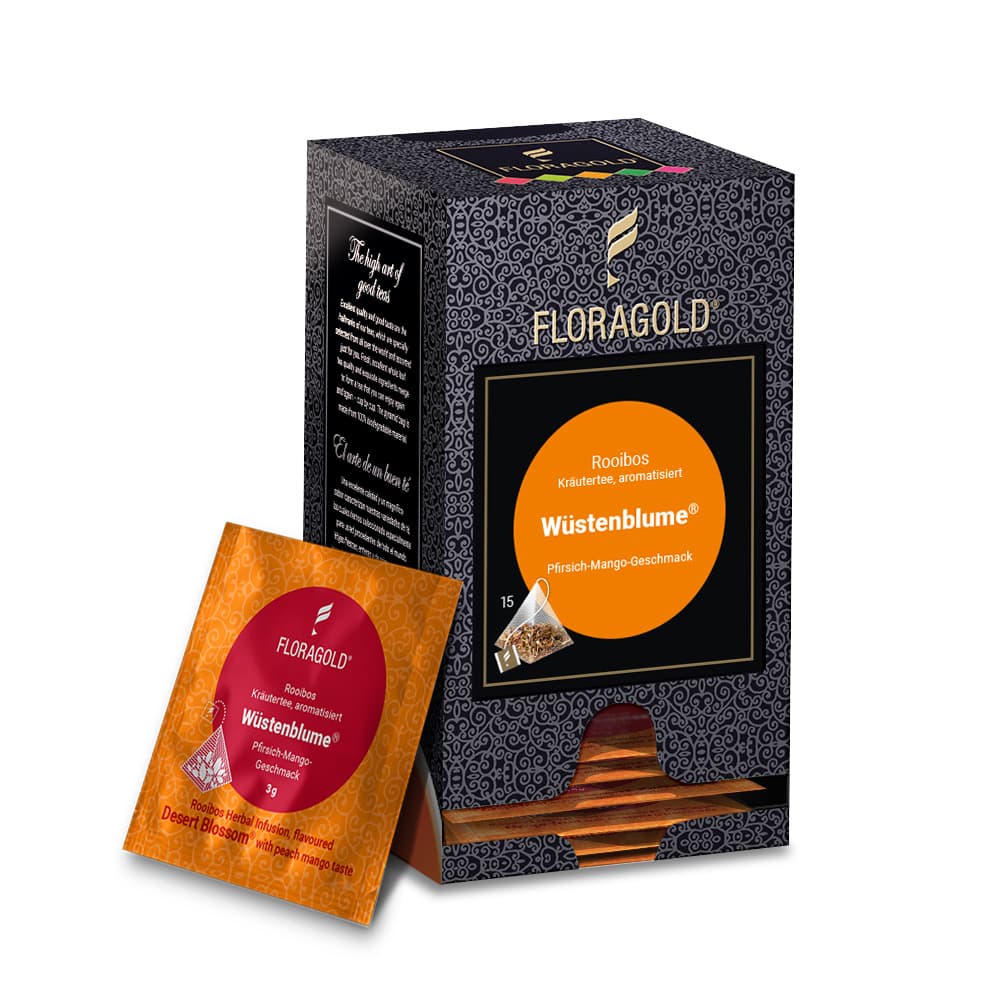 rooibos-wuestenblume-pyramide-s Wüstenblume (Grüner Rooibos), 15 Teepyramiden á 3g = 45g