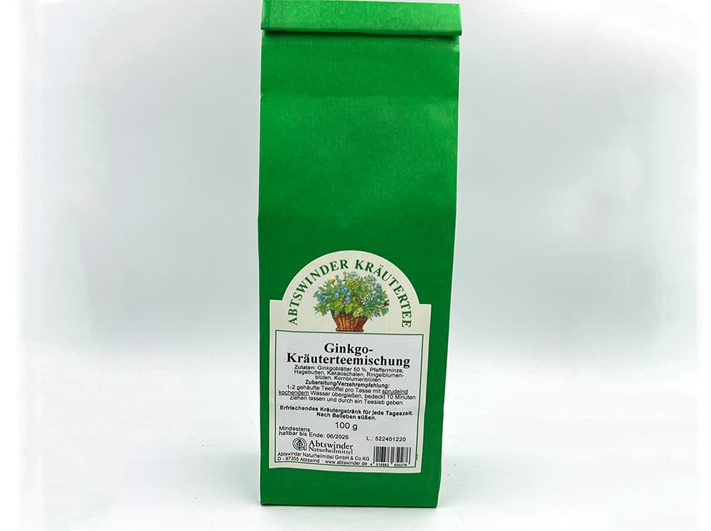 Ginkgo-Kräuterteemischung, 100g Ginkgo-Kräuterteemischung, 100g