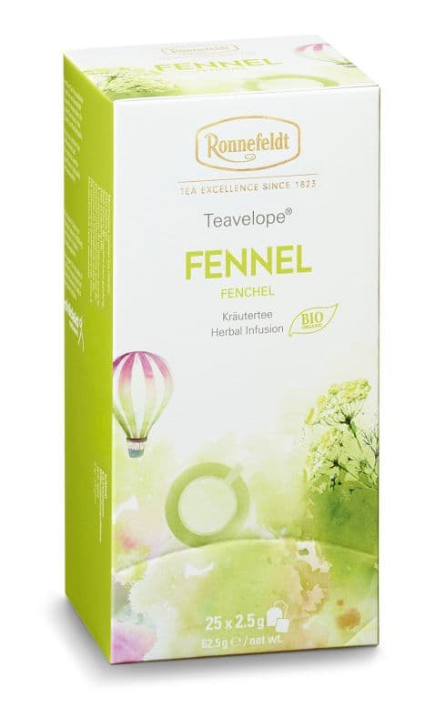 Teavelope Kräutertee Fennel (Fenchel), Bio, 25x2,5g = 62,5g