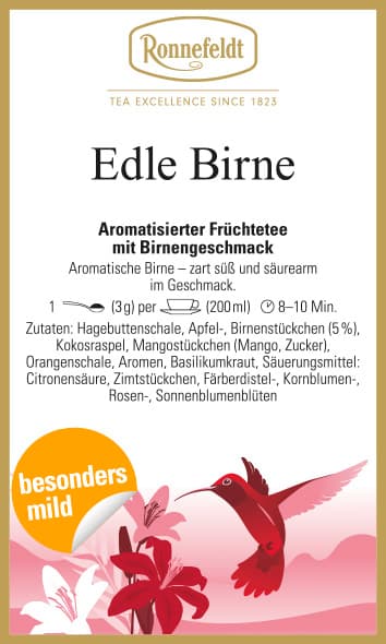 Teeprobe Edle Birne, 20g (Milder Früchtetee von Ronnefeldt)