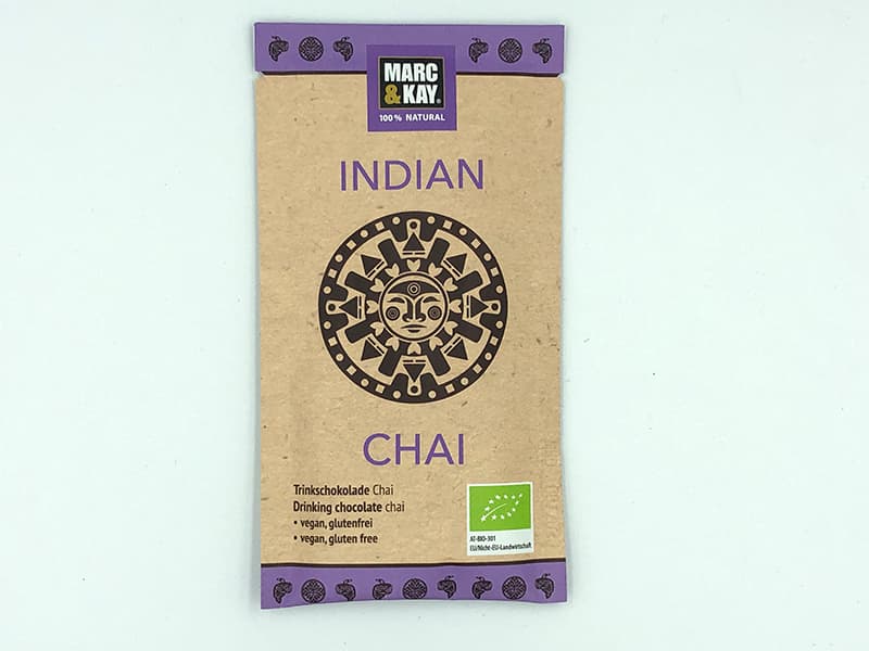 Tassenportion Trinkschokolade Indian Chai, 25g (Marc & Kay)