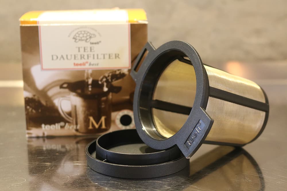 dauerfilter-teeli-klein-s Tee Dauerfilter mit Deckel, Größe M, Ø 65-95 mm
