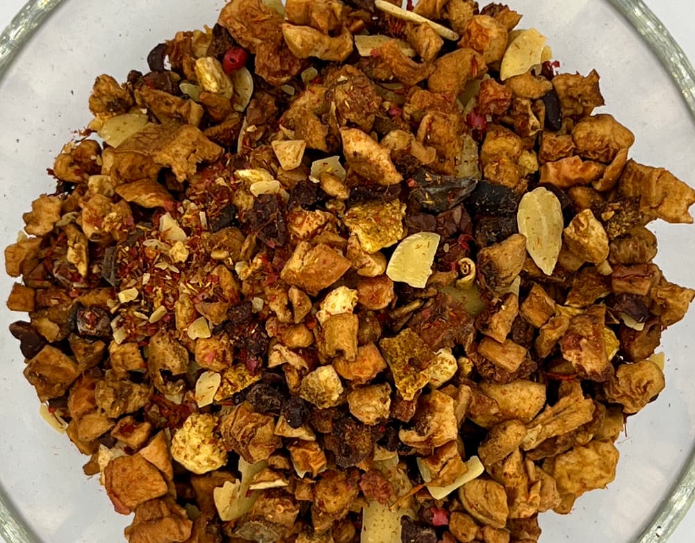 Fruchtengel, 100g (Milder Früchtetee mit Orange-Marzipan-Schoko-Geschmack) Fruchtengel, 100g (Milder Früchtetee mit Orange-Marzipan-Schoko-Geschmack)
