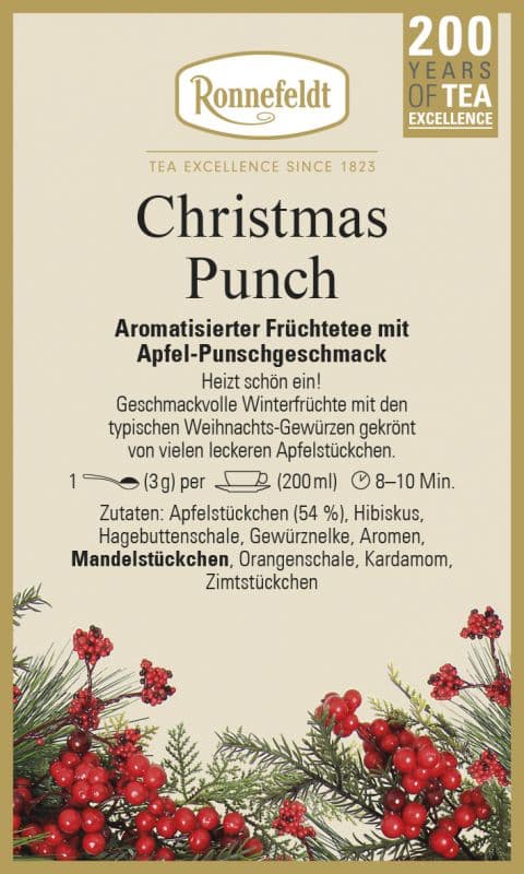 Christmas Punch (Früchtetee mit Apfel-Punschgeschmack von Ronnefeldt)