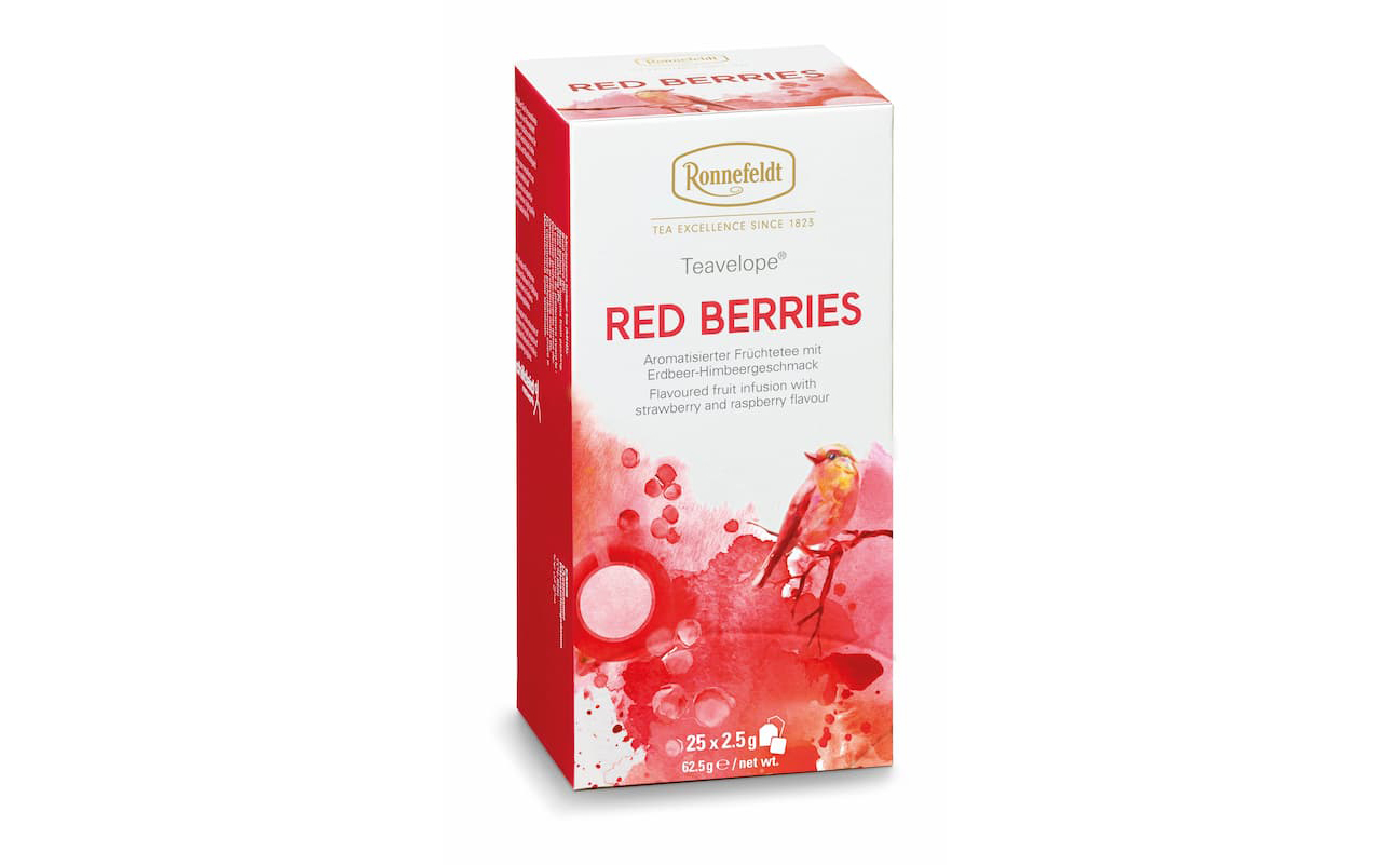 Teavelope Früchtetee Red Berries, 25x2,5g = 62,5g