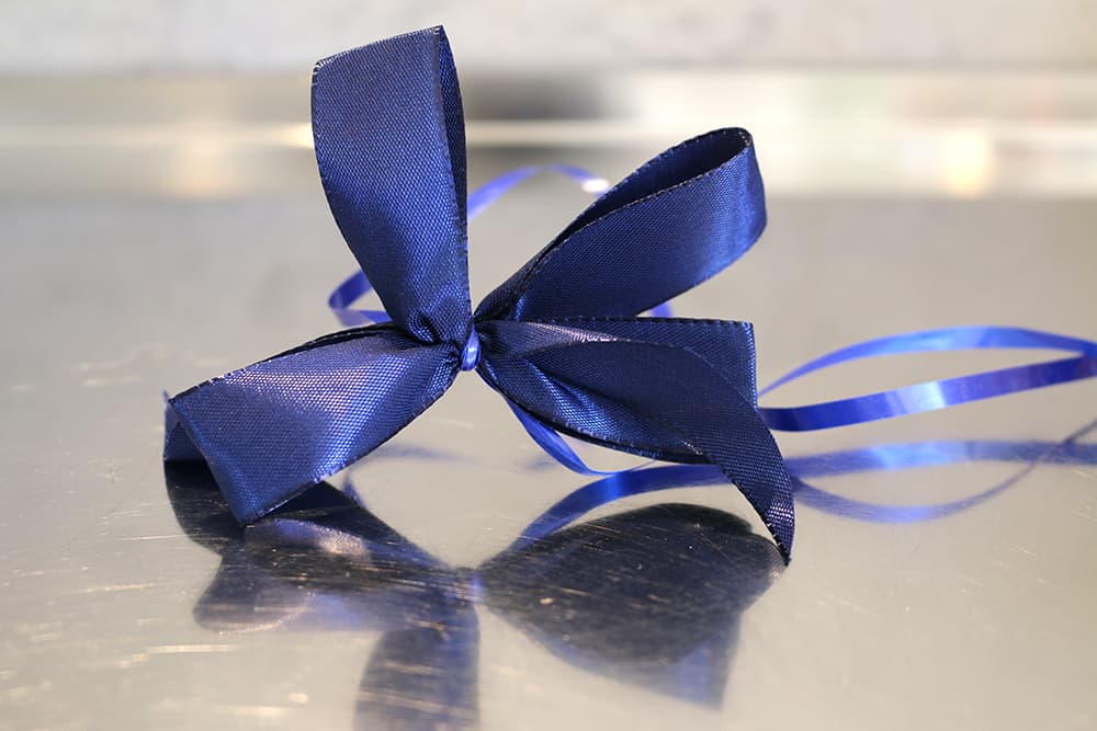 Geschenkschleife, blau