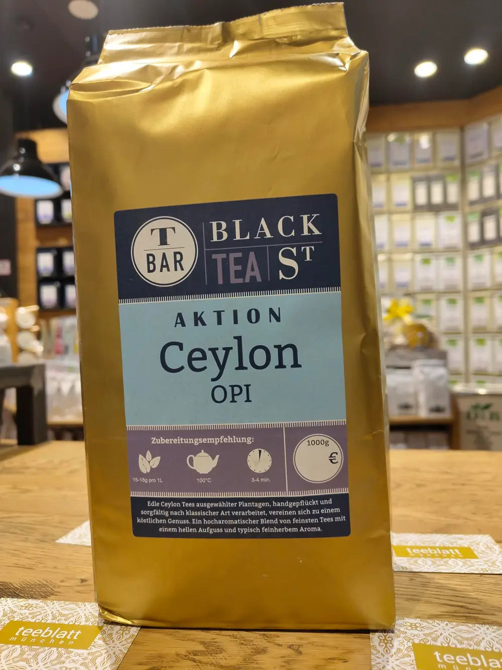 Aktionstee: Ceylon, OP1, 1kg