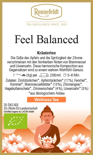 Feel Balanced, Bio, 100g (Bio Kräutertee von Ronnefeldt)