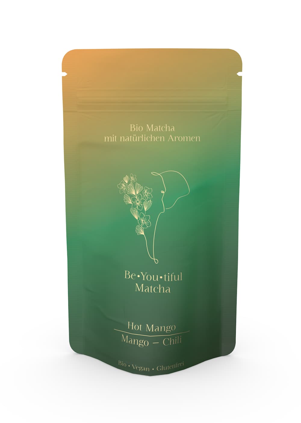 Matcha Hot Mango (Mango-Chili), Bio, 70g  (Aromatisierter Bio-Matcha) 
