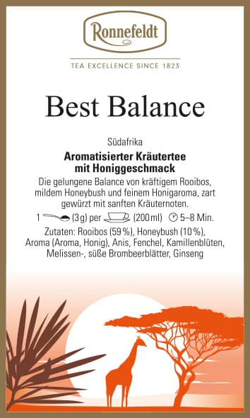 Wellness: Best Balance, 100g (feines Honigaroma von Ronnefeldt)